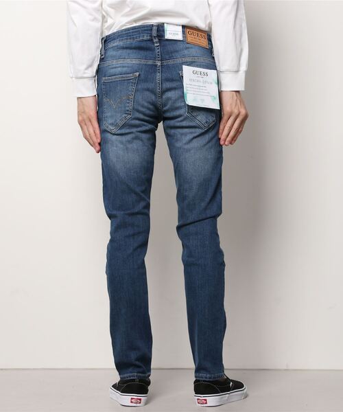 Guess（ゲス）の「MIAMI Skinny Fit Denim Pant（デニムパンツ・メンズ・インディゴブルー・28inch/29inch/30inch/32inch）」の5枚目の写真