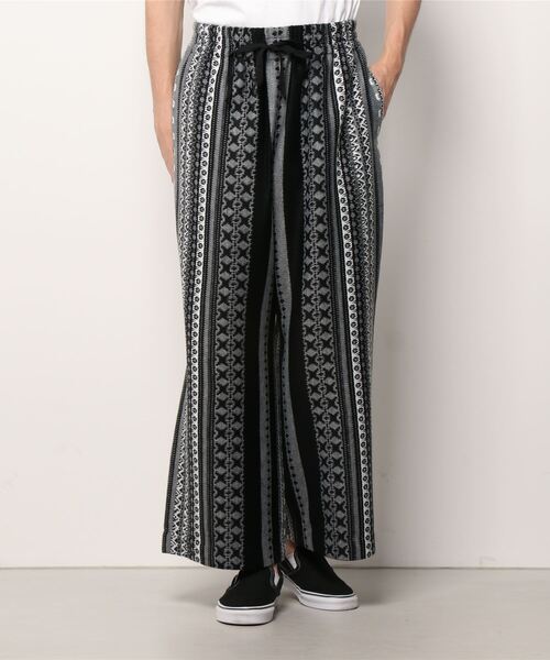 TACASI（タキャシ）の「TA CA Si / ジャカード ワイド イージーパンツ（その他パンツ・メンズ・ブラック・ONE SIZE）」の8枚目の写真