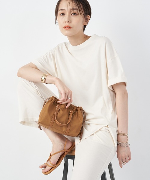 un dix cors（アンディコール）の「kiara(キアラ)　ナイロンミニギャザーバッグ（ショルダーバッグ・レディース・ライトブラウン/ブラック/レッド・FREE）」の22枚目の写真