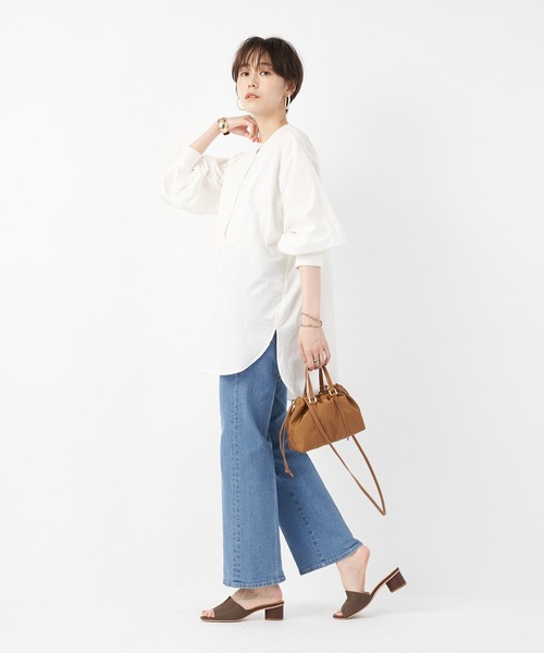 un dix cors（アンディコール）の「kiara(キアラ)　ナイロンミニギャザーバッグ（ショルダーバッグ・レディース・ライトブラウン/ブラック/レッド・FREE）」の21枚目の写真