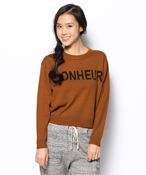 DISCOAT（ディスコート）の「【Discoat】ロゴニットプルオーバー（ニット/セーター・レディース・オフホワイト/ネイビー/キャメル/その他19・FREE）」の9枚目の写真