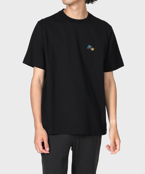 【現行タグ】 ポールスミス　薔薇　アップリケ　スウェット　男女　ブラック　 L Paul Smith（ポールスミス）の「Paint Splatter プリントTシャツ