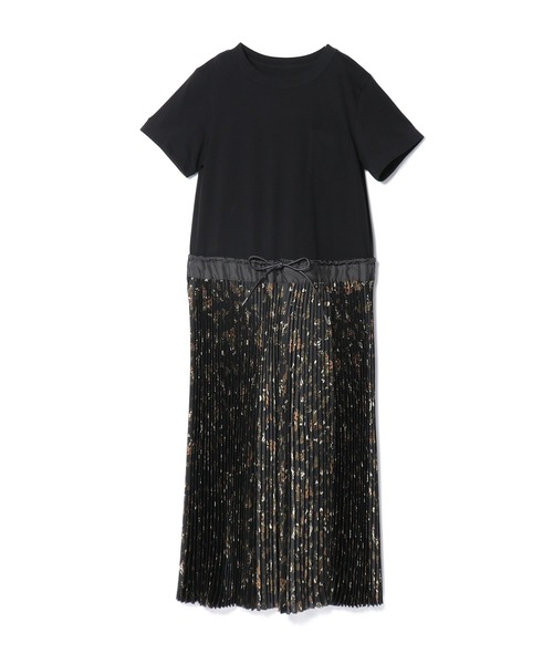 Sacai（サカイ）の「SACAI / コンビプリーツワンピース（ワンピース・レディース・ダークブラック/レモンイエロー・1）」の2枚目の写真