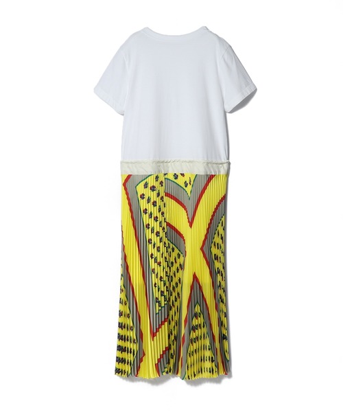 Sacai（サカイ）の「SACAI / コンビプリーツワンピース（ワンピース・レディース・ダークブラック/レモンイエロー・1）」の3枚目の写真