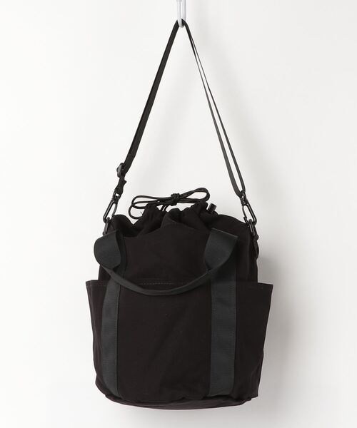 Lee（リー）の「Lee/リー　キャンバス 2way巾着トート（ショルダーバッグ・レディース・ホワイト/ブラック/ベージュ・FREE）」の4枚目の写真