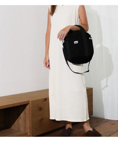 Lee（リー）の「Lee/リー　キャンバス 2way巾着トート（ショルダーバッグ・レディース・ホワイト/ブラック/ベージュ・FREE）」の18枚目の写真