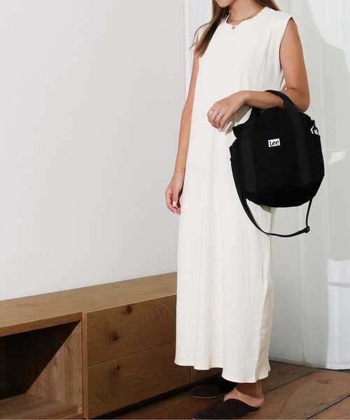 Lee（リー）の「Lee/リー　キャンバス 2way巾着トート（ショルダーバッグ・レディース・ホワイト/ブラック/ベージュ・FREE）」の17枚目の写真