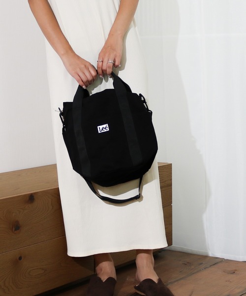 Lee（リー）の「Lee/リー　キャンバス 2way巾着トート（ショルダーバッグ・レディース・ホワイト/ブラック/ベージュ・FREE）」の15枚目の写真