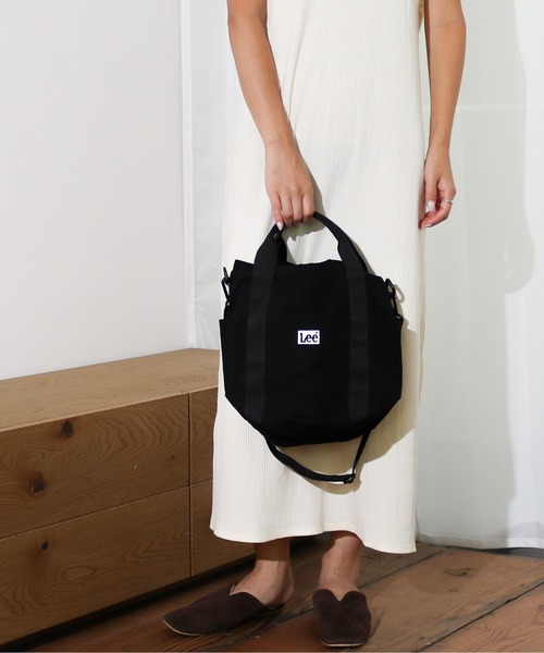 Lee（リー）の「Lee/リー　キャンバス 2way巾着トート（ショルダーバッグ・レディース・ホワイト/ブラック/ベージュ・FREE）」の14枚目の写真