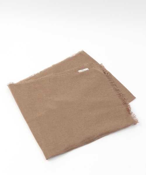 BABYLONE(バビロン)の「THROW / カシミヤ混ストール(ストール/ショール・レディース・ブラウン/ナチュラル・フリー)」の6枚目の写真