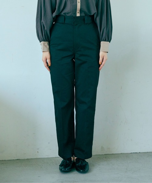 ANGIE(アンジー)の「センタープレスハイウエストワークパンツ(チノパンツ・レディース・ブラック/ベージュ/カーキ・MEDIUM/LARGE)」の22枚目の写真