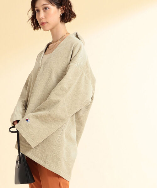 Champion(チャンピオン)の「Champion × Ray BEAMS / 別注 メキシカン ジャケット(その他トップス・レディース・ベージュ系その他/ダークネイビー/ライトブラウン・M)」の5枚目の写真