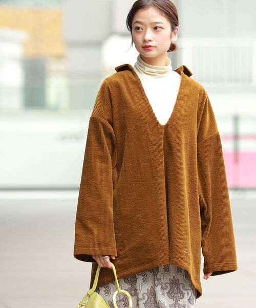 Champion(チャンピオン)の「Champion × Ray BEAMS / 別注 メキシカン ジャケット(その他トップス・レディース・ベージュ系その他/ダークネイビー/ライトブラウン・M)」の15枚目の写真