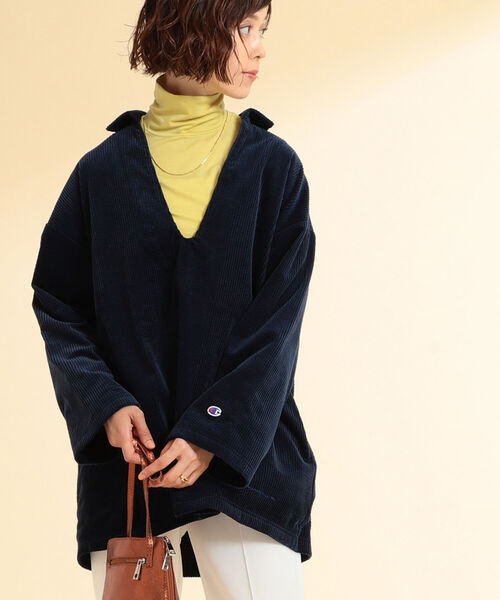 Champion(チャンピオン)の「Champion × Ray BEAMS / 別注 メキシカン ジャケット(その他トップス・レディース・ベージュ系その他/ダークネイビー/ライトブラウン・M)」の20枚目の写真