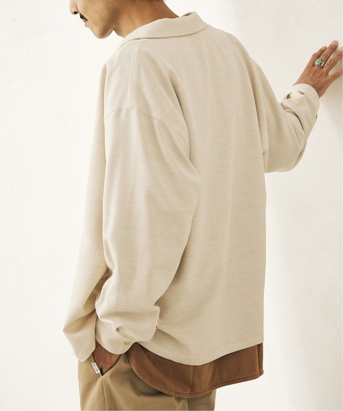 JOURNAL STANDARD relume(ジャーナルスタンダード レリューム)の「TEC PANAMA/テックパナマ シャツ(シャツ/ブラウス・メンズ・ブラック/ブラウン/ナチュラル・M/L)」の13枚目の写真