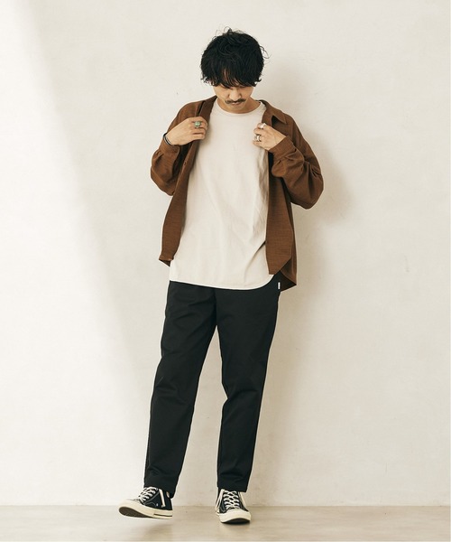 JOURNAL STANDARD relume(ジャーナルスタンダード レリューム)の「TEC PANAMA/テックパナマ シャツ(シャツ/ブラウス・メンズ・ブラック/ブラウン/ナチュラル・M/L)」の16枚目の写真