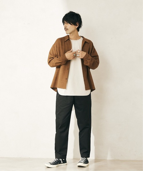 JOURNAL STANDARD relume(ジャーナルスタンダード レリューム)の「TEC PANAMA/テックパナマ シャツ(シャツ/ブラウス・メンズ・ブラック/ブラウン/ナチュラル・M/L)」の18枚目の写真