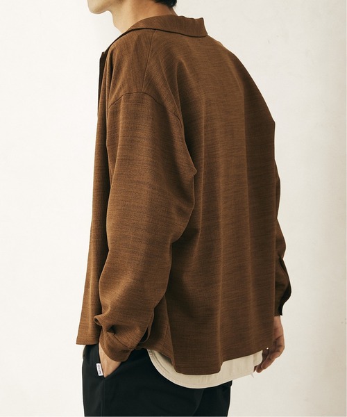 JOURNAL STANDARD relume(ジャーナルスタンダード レリューム)の「TEC PANAMA/テックパナマ シャツ(シャツ/ブラウス・メンズ・ブラック/ブラウン/ナチュラル・M/L)」の19枚目の写真