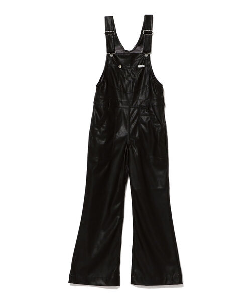 B:MING by BEAMS(ビーミングバイビームス)の「Wrangler / フェイクレザー サロペット(サロペット/オーバーオール・レディース・ブラック/ブラウン・SMALL/X-SMALL)」の2枚目の写真