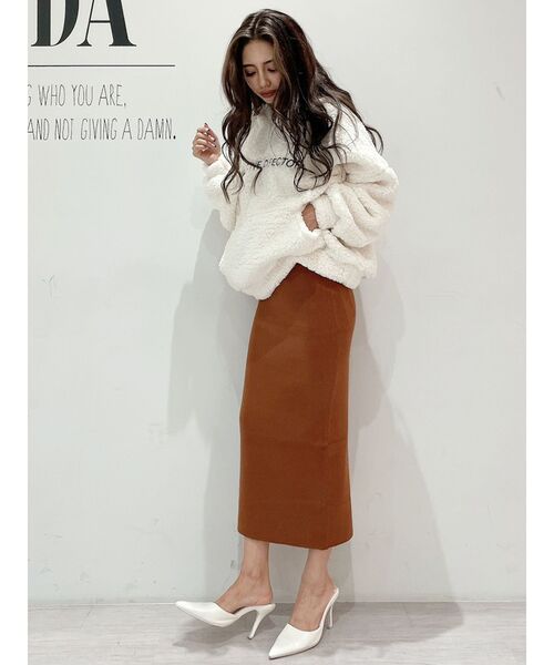 GYDA（ジェイダ）の「【SETUP着用可】スリットタイトスカート（スカート・レディース・ベージュ/ブラック/ブラウン・FREE）」の11枚目の写真