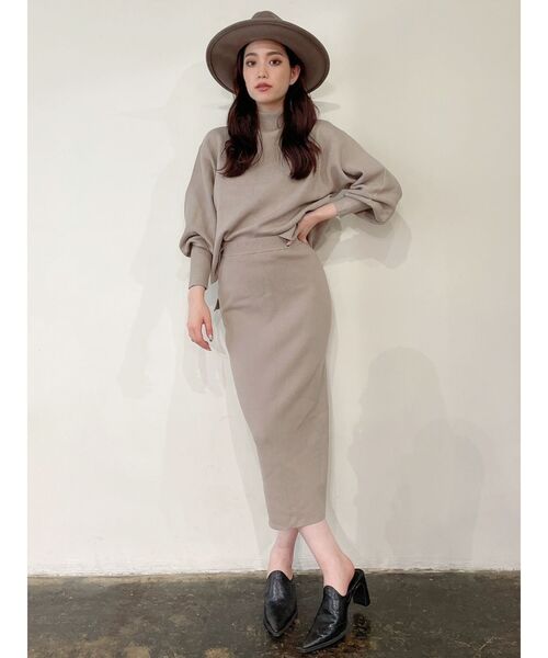 GYDA（ジェイダ）の「【SETUP着用可】スリットタイトスカート（スカート・レディース・ベージュ/ブラック/ブラウン・FREE）」の16枚目の写真