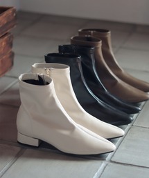 SESTO | ポインテッドトゥローヒールストレッチショートブーツ(ブーツ)