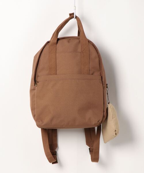 Samansa Mos2（サマンサ モスモス）の「エコバッグ付リュック（バックパック/リュック・レディース・ブラック/キャメル・ﾌﾘ-）」の2枚目の写真
