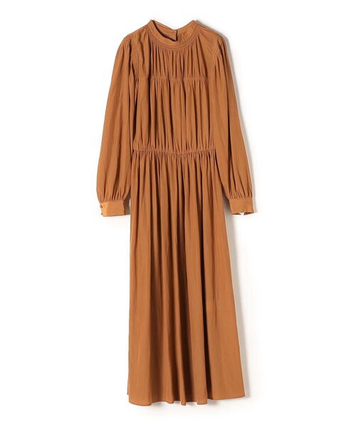 SHIPS（シップス）の「【WEB限定】〈手洗い可能〉シャーリングバックタイワンピース◇（ワンピース・レディース・ライトグレー/スカイブルー/ブラック/オレンジ/ダークブルー・SMALL/MEDIUM）」の11枚目の写真