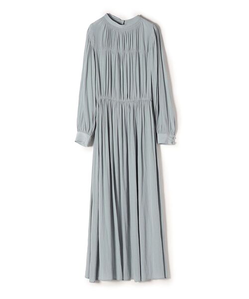 SHIPS（シップス）の「【WEB限定】〈手洗い可能〉シャーリングバックタイワンピース◇（ワンピース・レディース・ライトグレー/スカイブルー/ブラック/オレンジ/ダークブルー・SMALL/MEDIUM）」の17枚目の写真