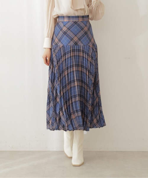 PROPORTION BODY DRESSING(プロポーションボディドレッシング)の「【美人百花10月号 掲載商品】チェックプリーツスカート / 1211220919(スカート・レディース・ボルドー/ブルー・SMALL/MEDIUM)」の5枚目の写真