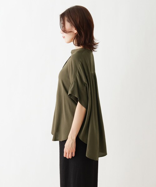 SHOO・LA・RUE（シューラルー）の「◆ソフトスラブドルマンブラウス（シャツ/ブラウス・レディース・ピンク系/キャメル/オリーブ/ブラック・00）」の12枚目の写真