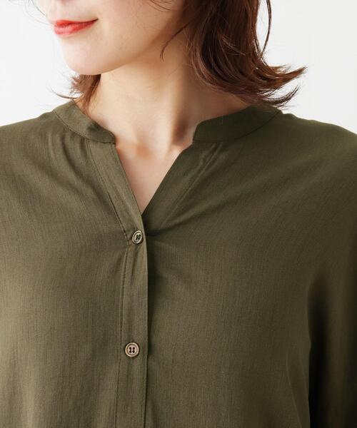 SHOO・LA・RUE（シューラルー）の「◆ソフトスラブドルマンブラウス（シャツ/ブラウス・レディース・ピンク系/キャメル/オリーブ/ブラック・00）」の11枚目の写真