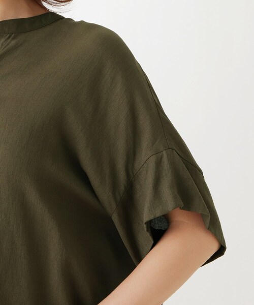 SHOO・LA・RUE（シューラルー）の「◆ソフトスラブドルマンブラウス（シャツ/ブラウス・レディース・ピンク系/キャメル/オリーブ/ブラック・00）」の9枚目の写真