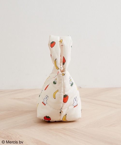 Miffy( ミッフィー)の「【miffy×ROPE' PICNIC】フルーツフラワープリントキルティングトートバッグS(トートバッグ・レディース・キナリ/ネイビー・FREE)」の3枚目の写真