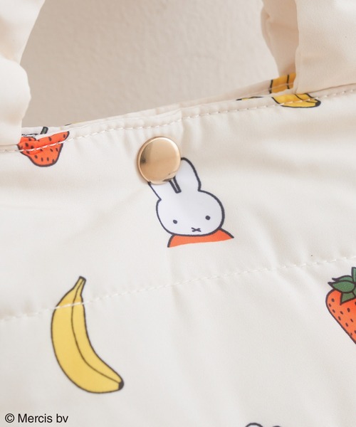 Miffy( ミッフィー)の「【miffy×ROPE' PICNIC】フルーツフラワープリントキルティングトートバッグS(トートバッグ・レディース・キナリ/ネイビー・FREE)」の6枚目の写真
