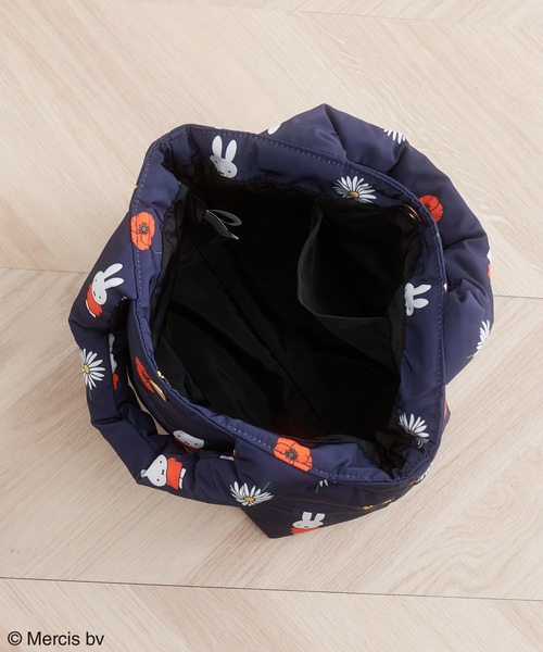 Miffy( ミッフィー)の「【miffy×ROPE' PICNIC】フルーツフラワープリントキルティングトートバッグS(トートバッグ・レディース・キナリ/ネイビー・FREE)」の10枚目の写真