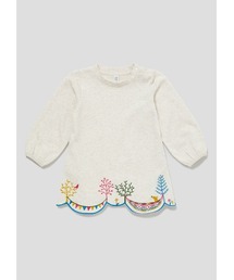Design Tshirts Store graniph | ホリデイインフォレスト｜ベビースカラップド長袖スウェットワンピース(ワンピース)