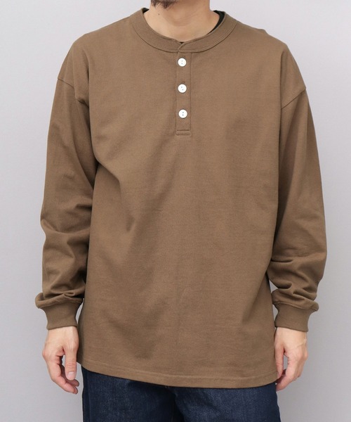 FHITWEAL BRAND reddish brown ヘンリー カットソー FHITWEAL BRAND