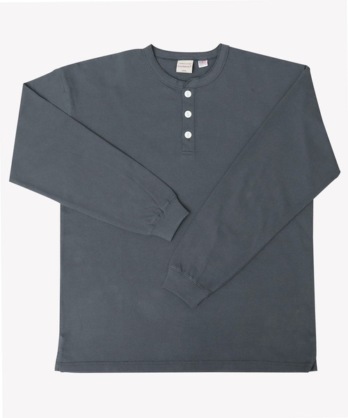 ダファーヘンリーネックロングスリーブTシャツＬブラック ヘンリーネック ロングスリーブTシャツ FN-TSHL-004 | THE FLAT HEAD