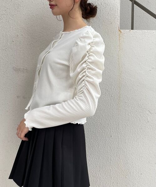 MAJESTIC LEGON(マジェスティックレゴン)の「モチーフメロウトップス(Tシャツ/カットソー・レディース・ライトグレー/ブラック/アイボリー・MEDIUM/SMALL)」の5枚目の写真
