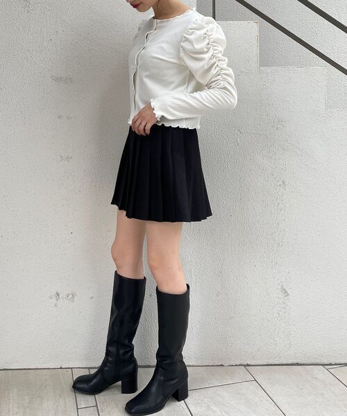 MAJESTIC LEGON(マジェスティックレゴン)の「モチーフメロウトップス(Tシャツ/カットソー・レディース・ライトグレー/ブラック/アイボリー・MEDIUM/SMALL)」の7枚目の写真