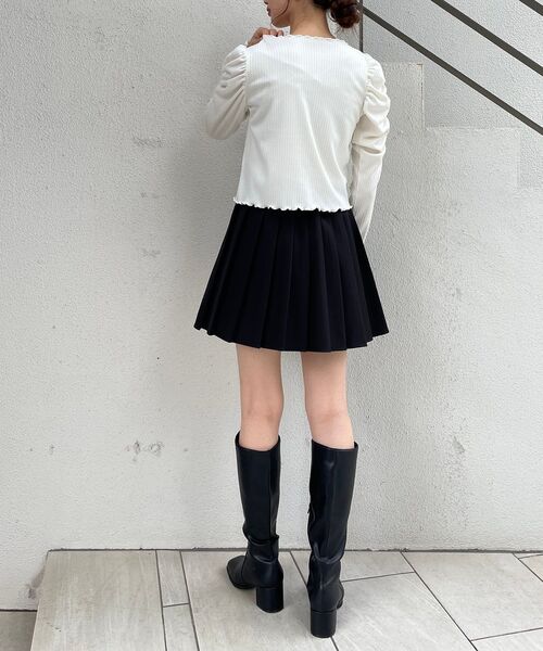 MAJESTIC LEGON(マジェスティックレゴン)の「モチーフメロウトップス(Tシャツ/カットソー・レディース・ライトグレー/ブラック/アイボリー・MEDIUM/SMALL)」の8枚目の写真