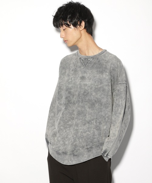 PBLIM（ページボーイリム）の「【PAGEBOYLIM】マーブルダイスウェット（スウェット・レディース・グレー/レッド/グリーン・MEDIUM/LARGE）」の2枚目の写真