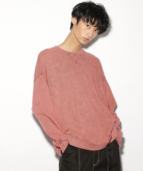 PBLIM（ページボーイリム）の「【PAGEBOYLIM】マーブルダイスウェット（スウェット・レディース・グレー/レッド/グリーン・MEDIUM/LARGE）」の5枚目の写真