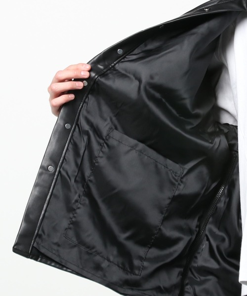 DANKE SCHON（ダンケシェーン）の「DankeSchon/ダンケシェーン/フェイクレザーシャツ/EcoLether Shirt（シャツ/ブラウス・メンズ・ブラック・FREE）」の17枚目の写真