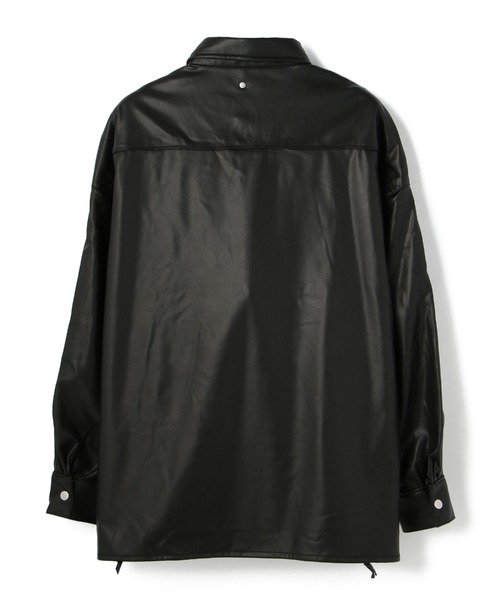 DANKE SCHON（ダンケシェーン）の「DankeSchon/ダンケシェーン/フェイクレザーシャツ/EcoLether Shirt（シャツ/ブラウス・メンズ・ブラック・FREE）」の6枚目の写真