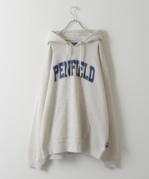 PEN FIELD（ペンフィールド）の「【別注】【PEN FIELD】ルーズシルエットヘビーウェイトカレッジロゴプリントプルオーバーパーカー【12oz】（パーカー・メンズ）」