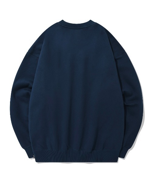 COVERNAT（カバーナット）の「【COVERNAT】IVY GRAPHIC OVERFIT SWEATSHIRTS / カバーナット アイビー グラフィック オーバーフィット スウェットシャツ（スウェット・メンズ・クリーム/ライトグレー/ネイビー/パープル・MEDIUM/LARGE/SMALL）」の7枚目の写真