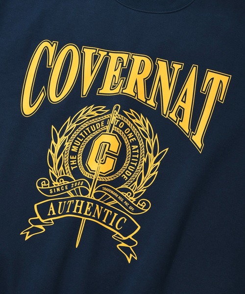 COVERNAT（カバーナット）の「【COVERNAT】IVY GRAPHIC OVERFIT SWEATSHIRTS / カバーナット アイビー グラフィック オーバーフィット スウェットシャツ（スウェット・メンズ・クリーム/ライトグレー/ネイビー/パープル・MEDIUM/LARGE/SMALL）」の18枚目の写真