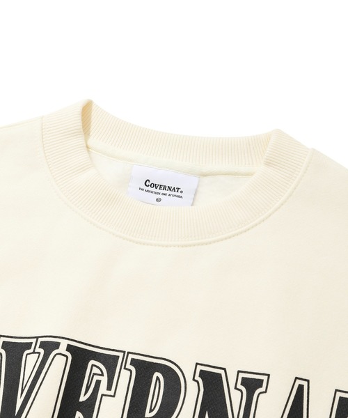COVERNAT（カバーナット）の「【COVERNAT】IVY GRAPHIC OVERFIT SWEATSHIRTS / カバーナット アイビー グラフィック オーバーフィット スウェットシャツ（スウェット・メンズ・クリーム/ライトグレー/ネイビー/パープル・MEDIUM/LARGE/SMALL）」の13枚目の写真